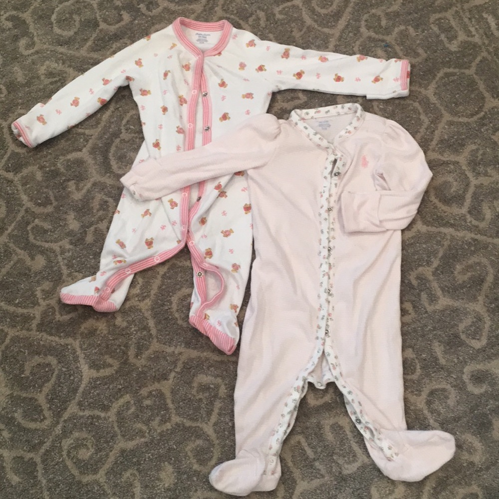 Two Ralph Lauren infant coverall girls - 6 months